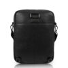 men's black leather bag