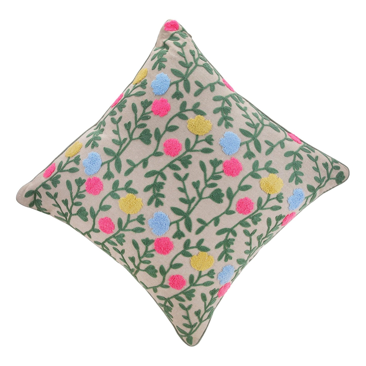 KUDDBLOMMA cushion set, multi - color/brown, 45x45cm (18x18") - HomeDukaan