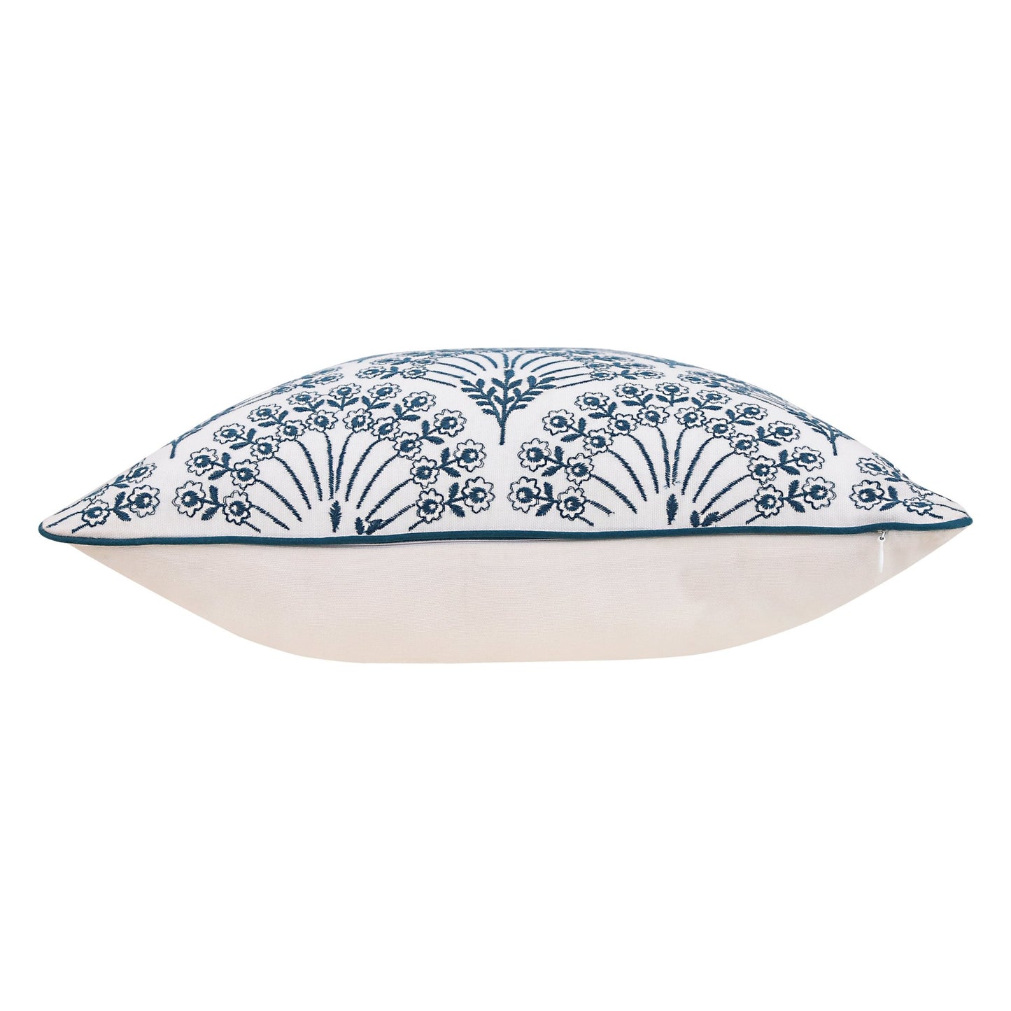 MÖRKBLAD cushion set, blue/white, 45x45cm (18x18") - HomeDukaan