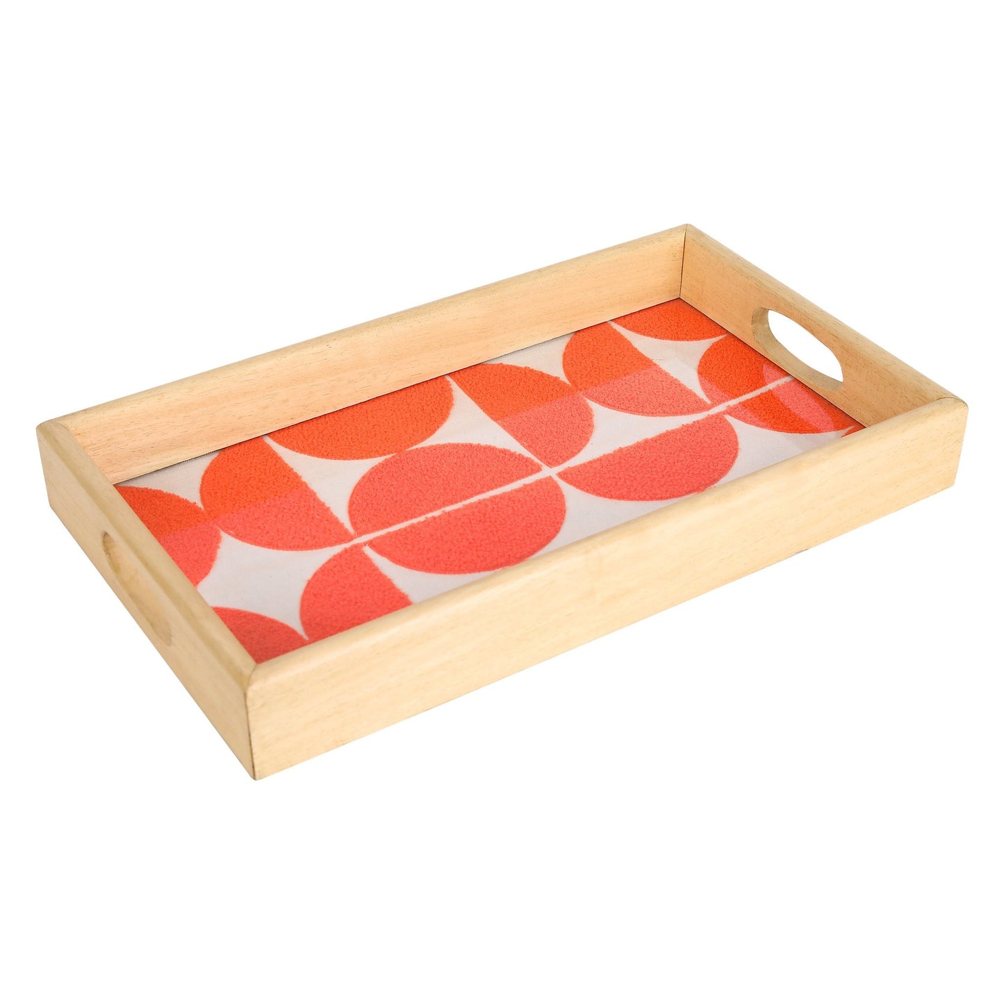 Bold Geometric Orange Circles - modern & vibrant (30x15cm) - HomeDukaan
