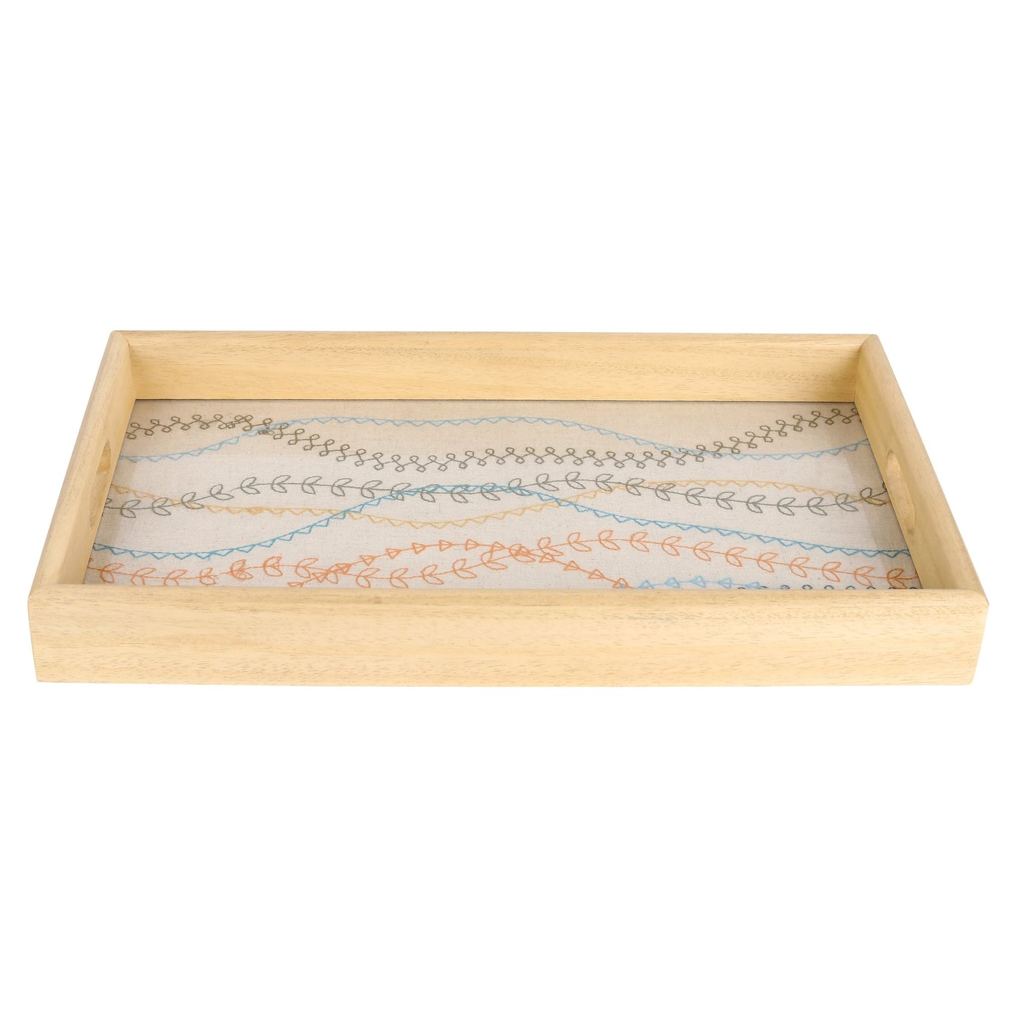 Leaf & Wavy Line Design (casual - boho) (30x15cm) - HomeDukaan