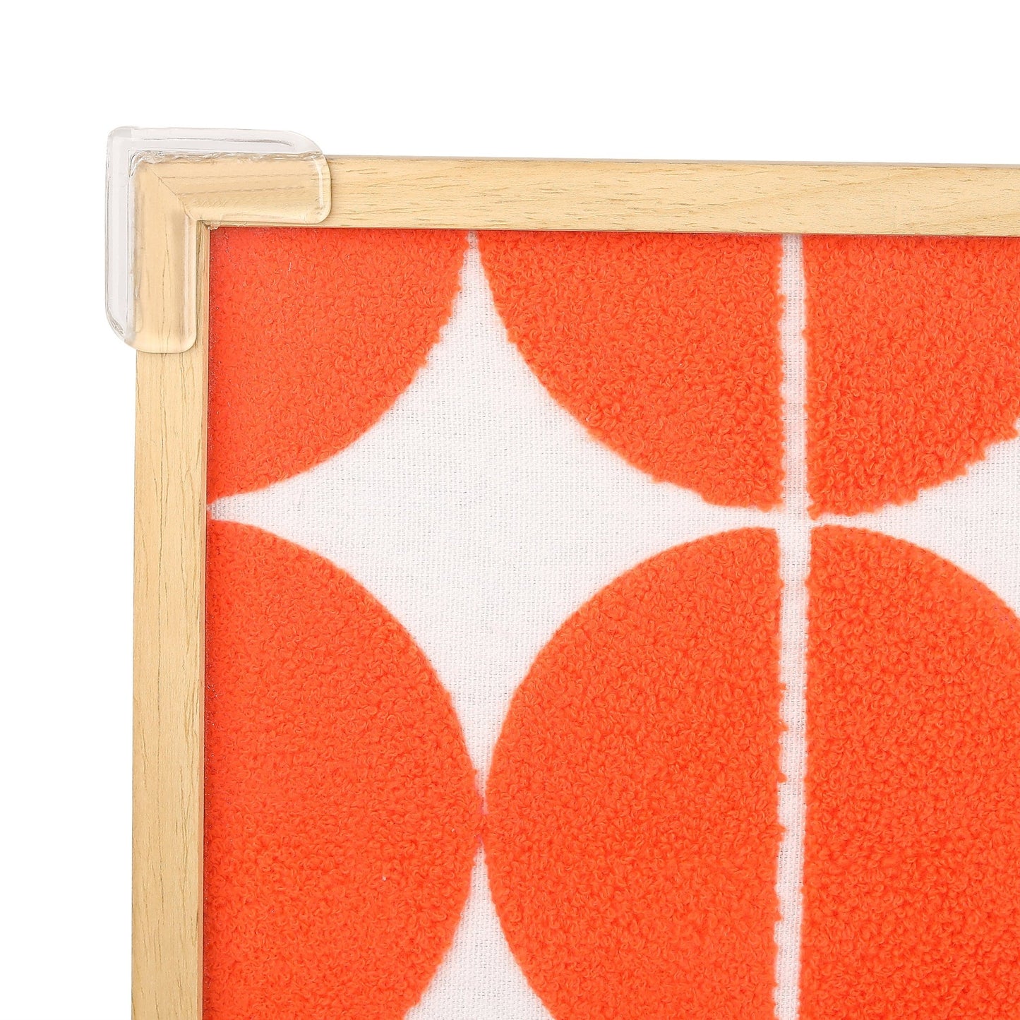 Bold Geometry Wall Art – Modern Orange Circle Design (50x50cm)(2kgs) - HomeDukaan