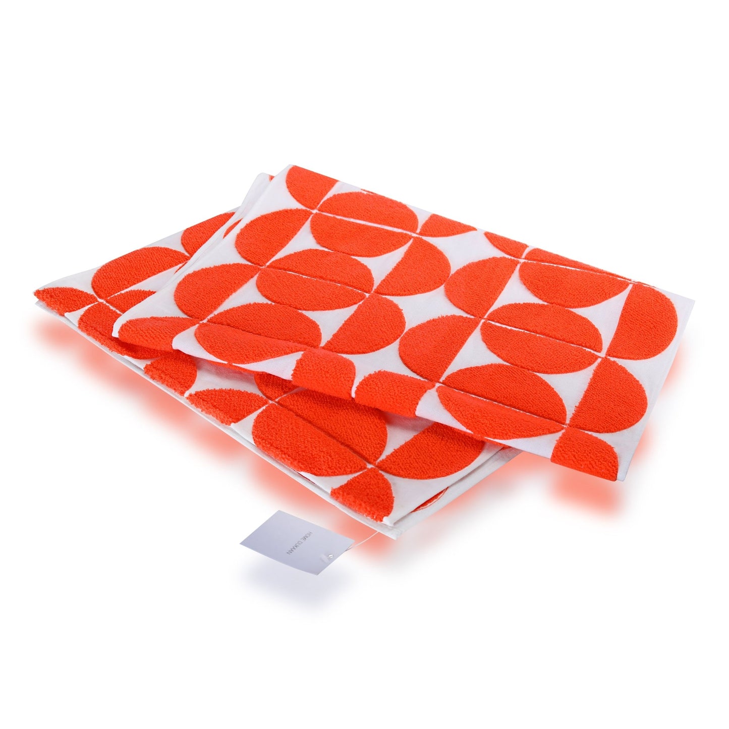 FÄRGKRETS table - runner, orange/white, 35x170cm (14x67") - HomeDukaan