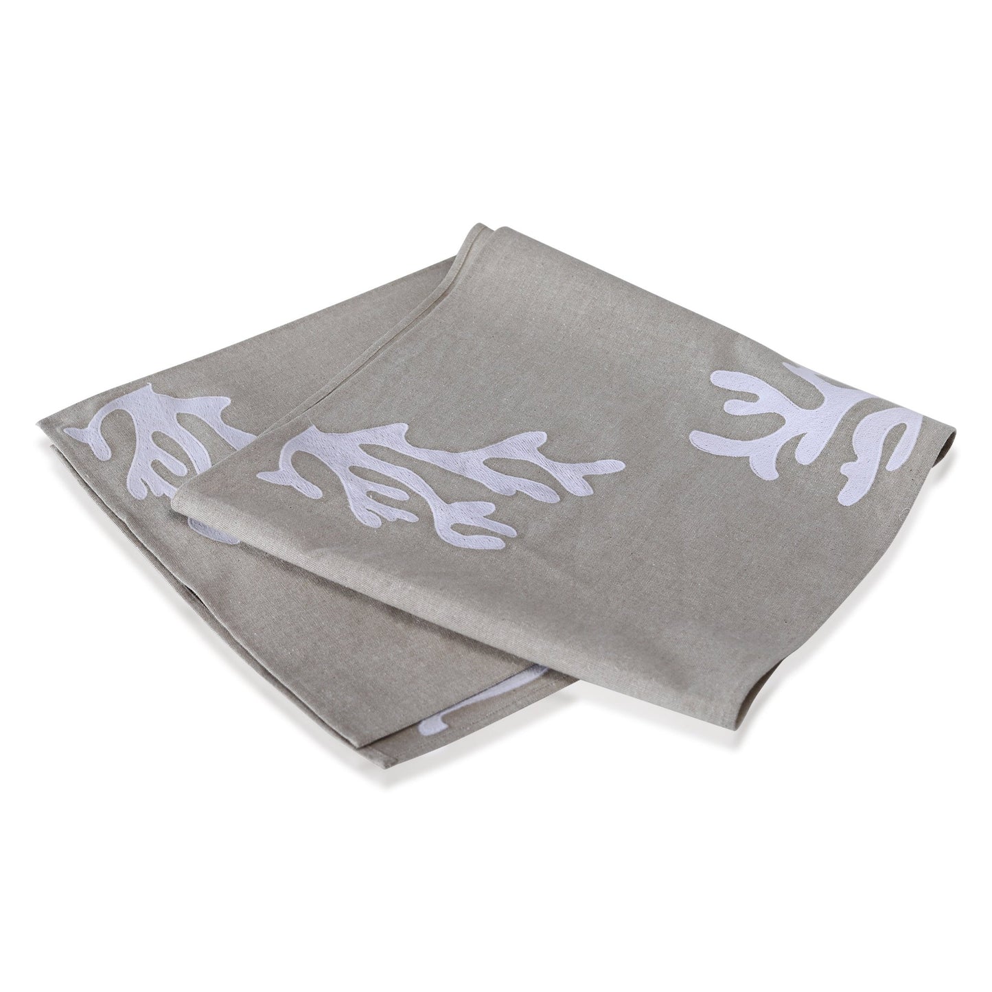 COSTABRAVA table - runner white/natural, 35x170cm (14x67") - HomeDukaan