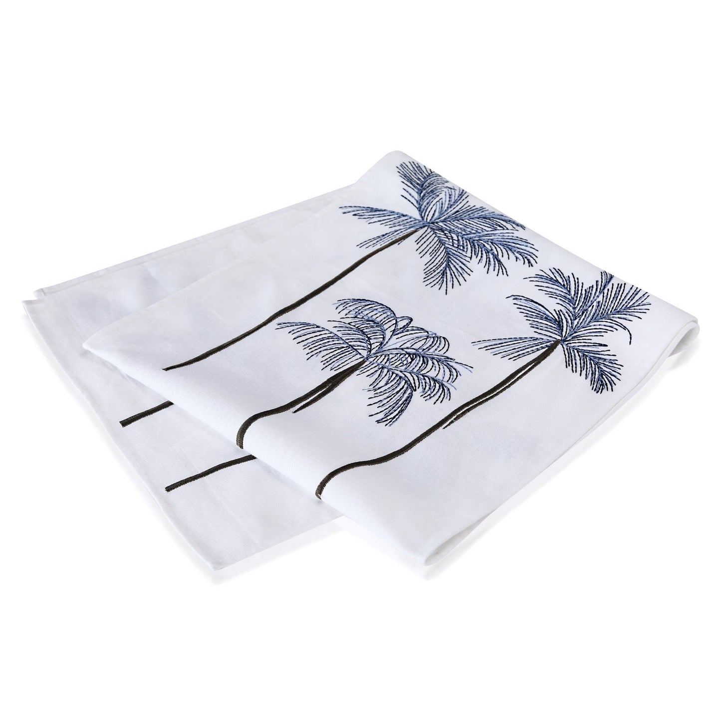 PALAMOS table - runner neon blue/white 35x170cm (14x67") - HomeDukaan