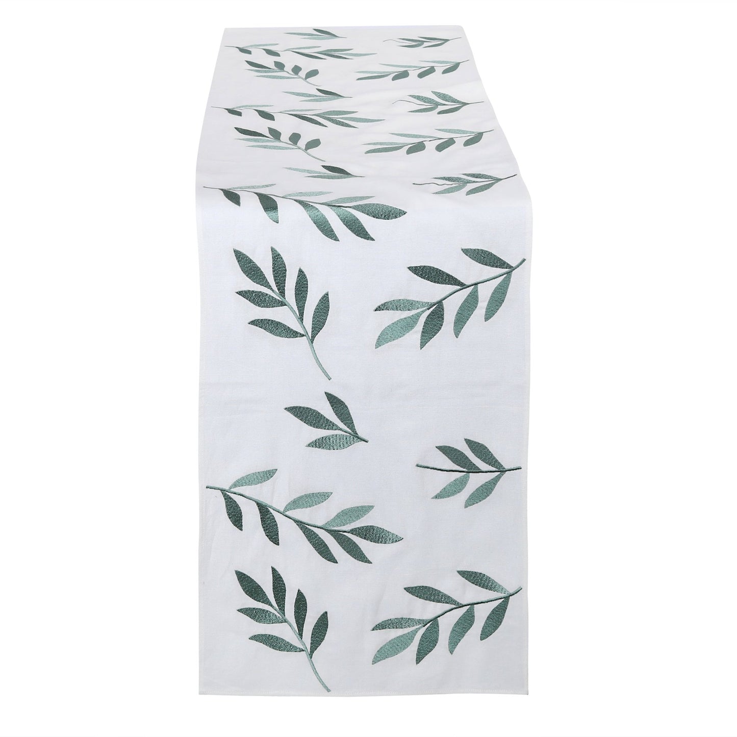 CARACUS table - runner green/white, 35x170cm (14x67") (tbd) - HomeDukaan
