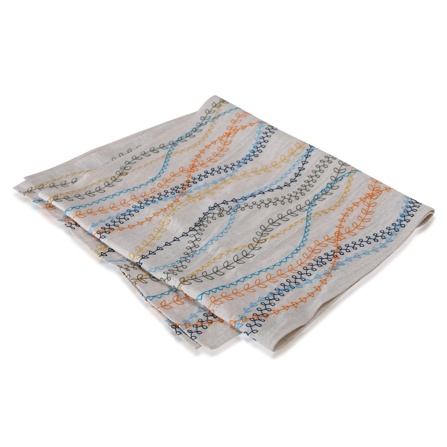 PALM table - runner multicolor/natural 35x170cm (14x67") - HomeDukaan