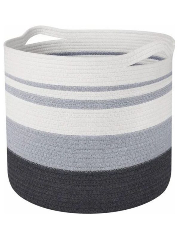 Grey & White Ombre storage basket - HomeDukaan