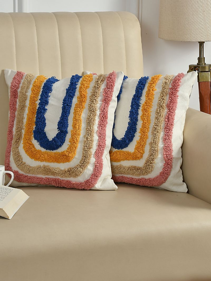 rainbow U cushion cover - HomeDukaan