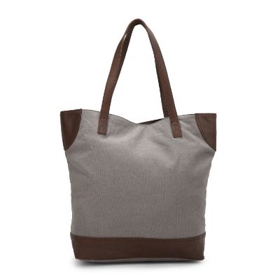 Canvas + Leather tote bag