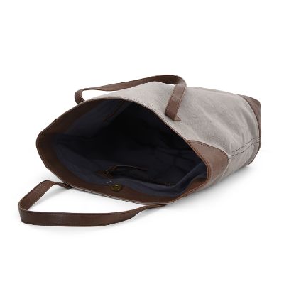 Canvas + Leather tote bag - HomeDukaan
