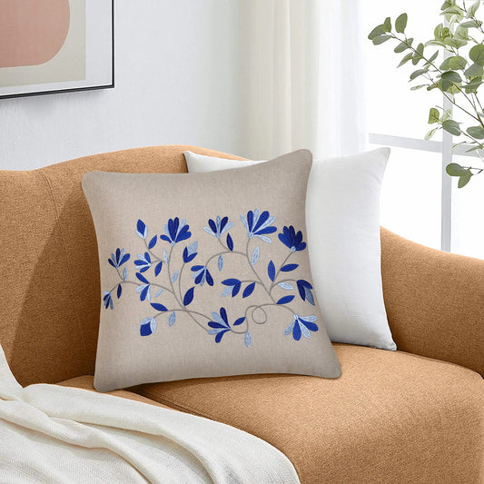 Blue gemstone cushion (45x45cmj) - HomeDukaan
