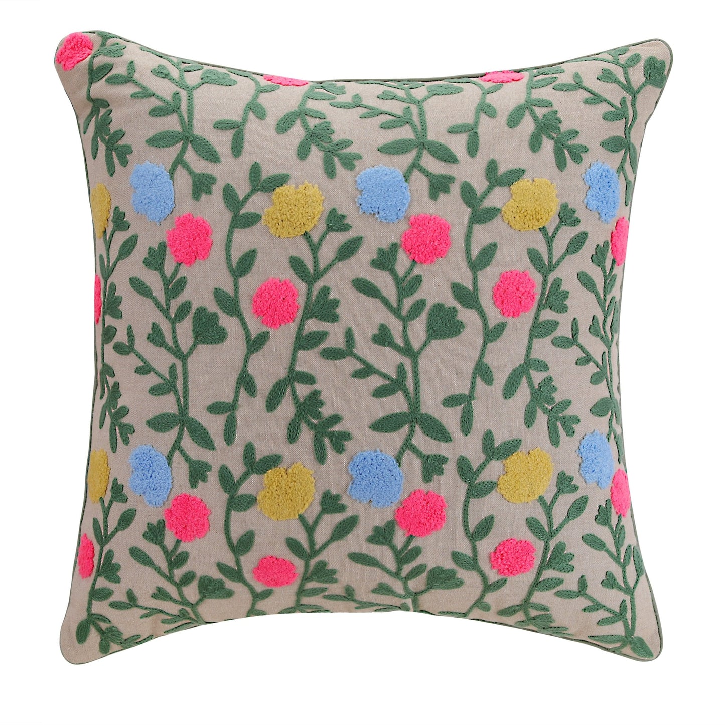 KUDDBLOMMA cushion set, multi - color/brown, 45x45cm (18x18") - HomeDukaan