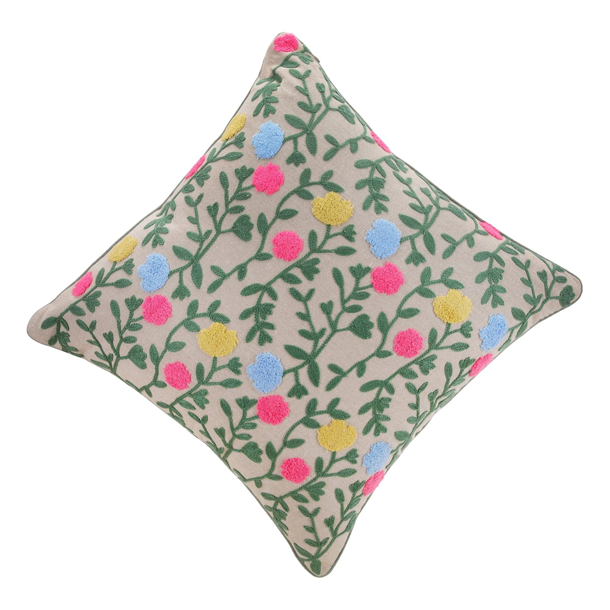 KUDDBLOMMA cushion set, multi - color/brown, 45x45cm (18x18") - HomeDukaan