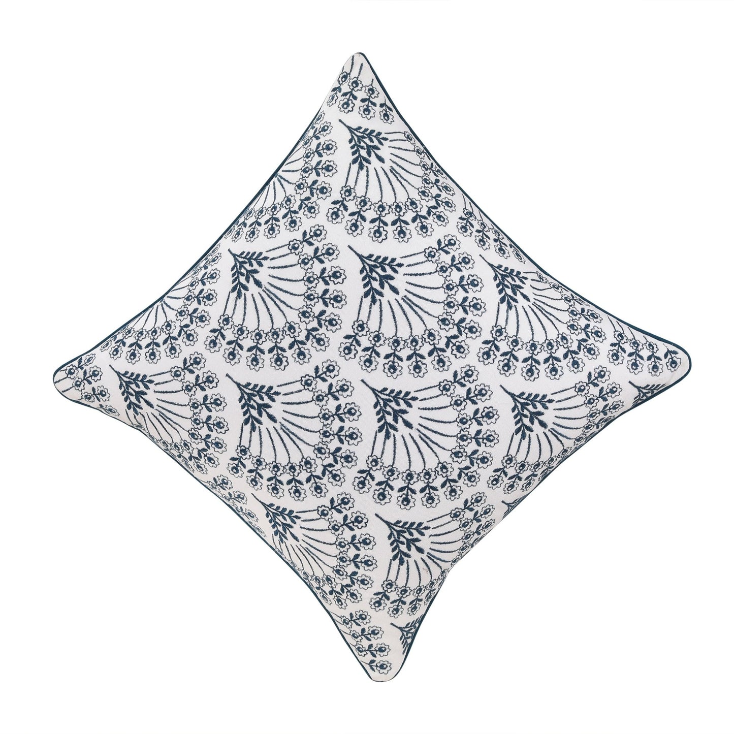 MÖRKBLAD cushion set, blue/white, 45x45cm (18x18") - HomeDukaan
