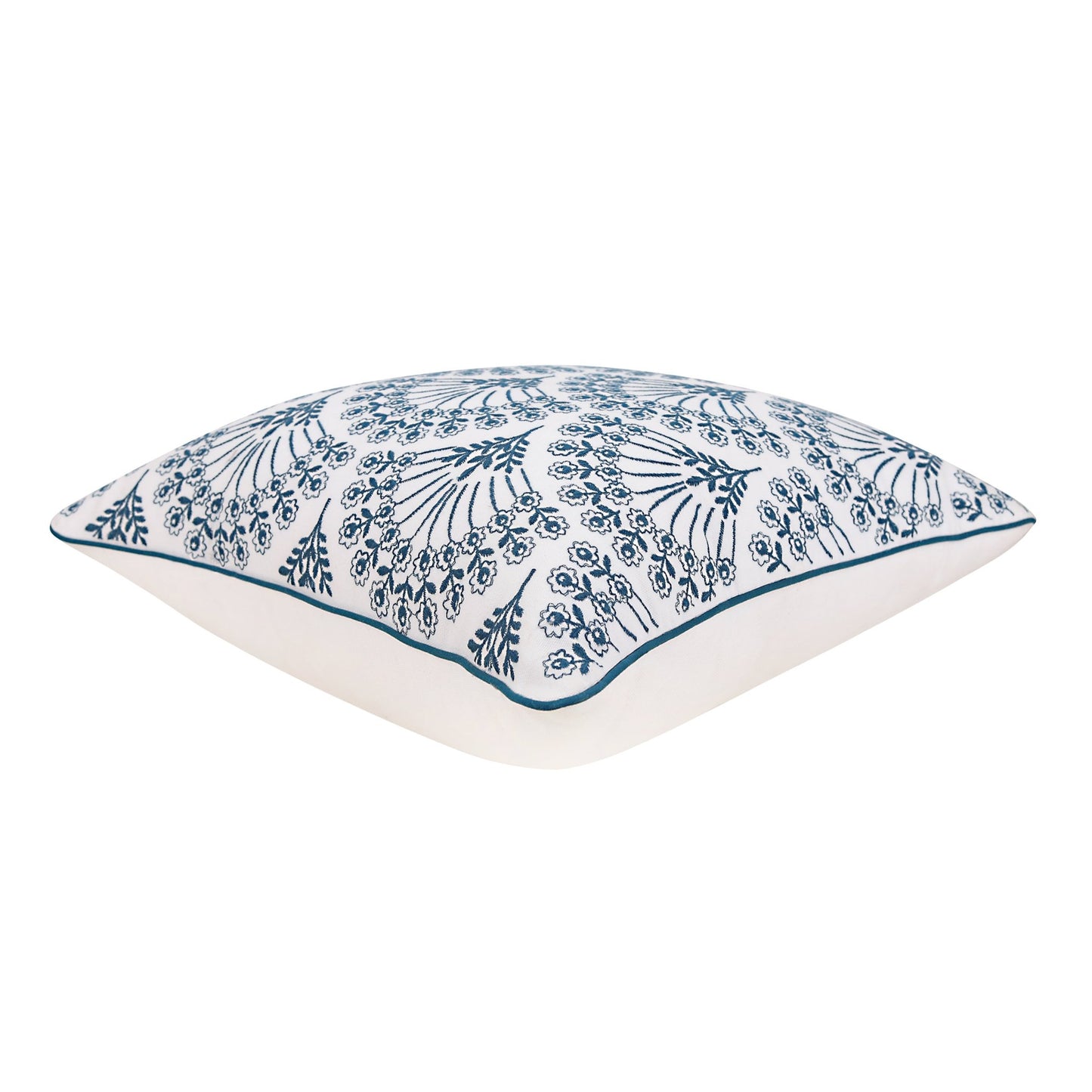 MÖRKBLAD cushion set, blue/white, 45x45cm (18x18") - HomeDukaan