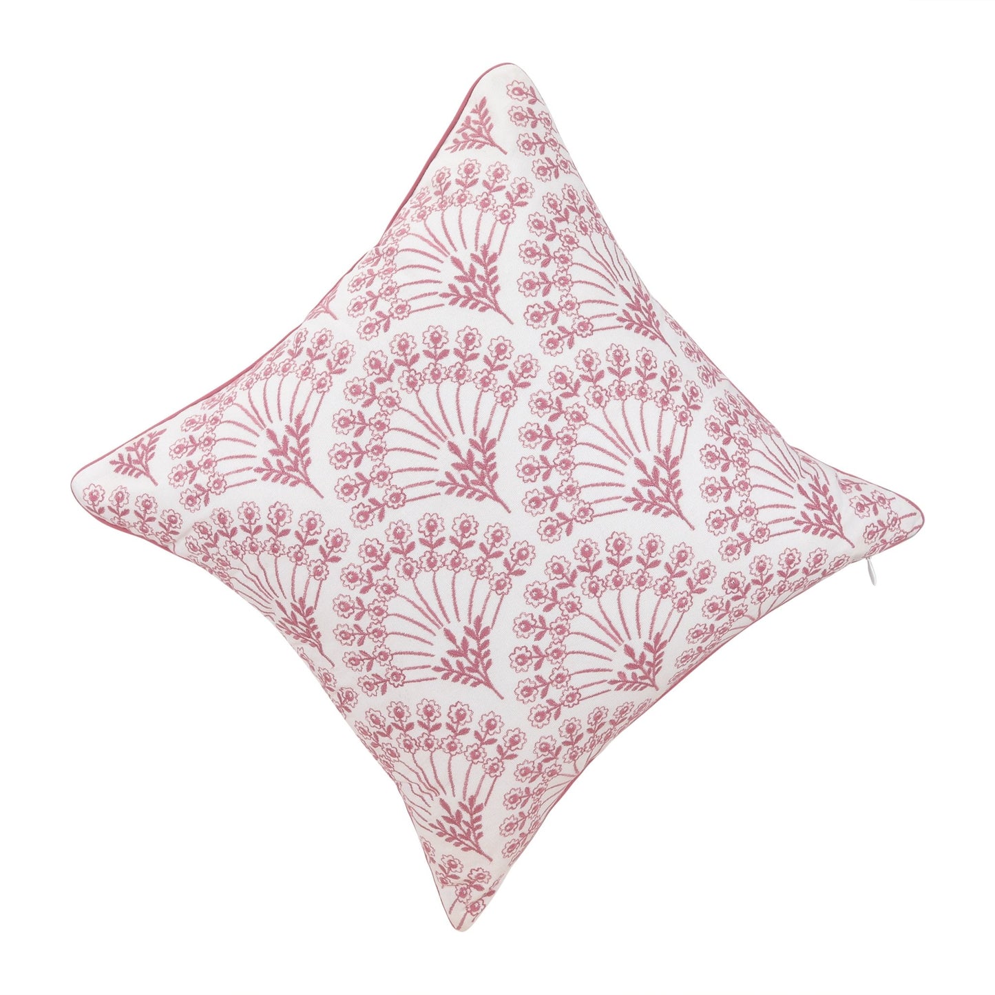 ROSENFAN cushion set, pink/white, 45x45cm (18x18") - HomeDukaan