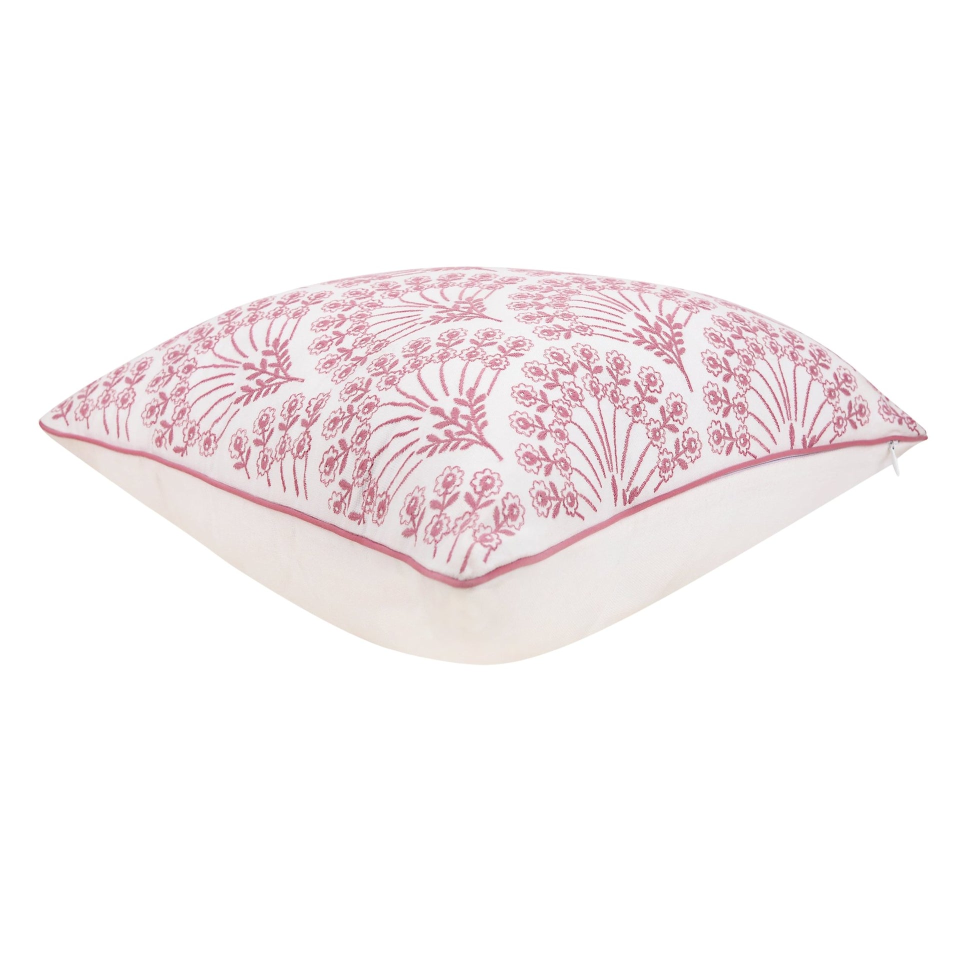 ROSENFAN cushion set, pink/white, 45x45cm (18x18") - HomeDukaan