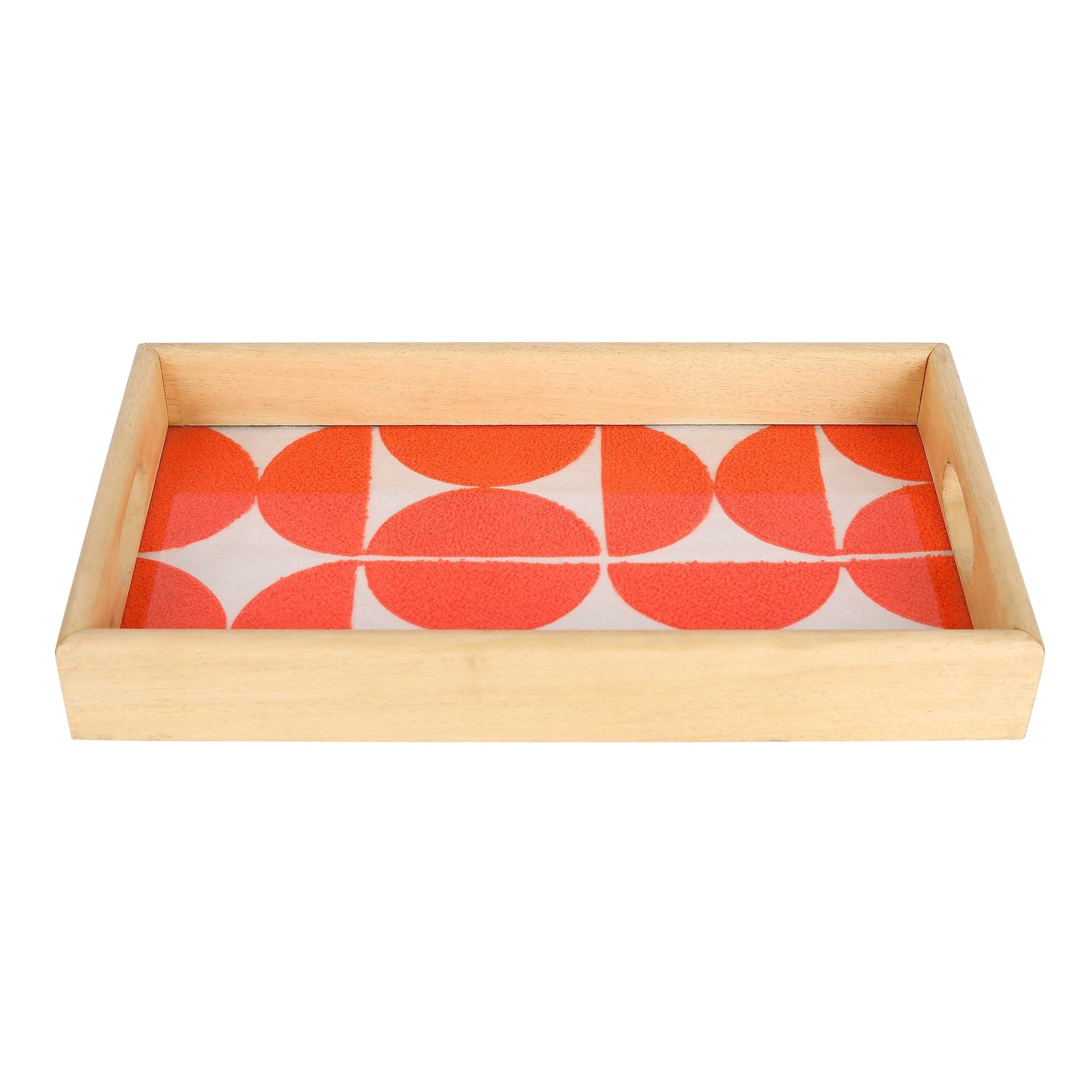 Bold Geometric Orange Circles - modern & vibrant (30x15cm) - HomeDukaan