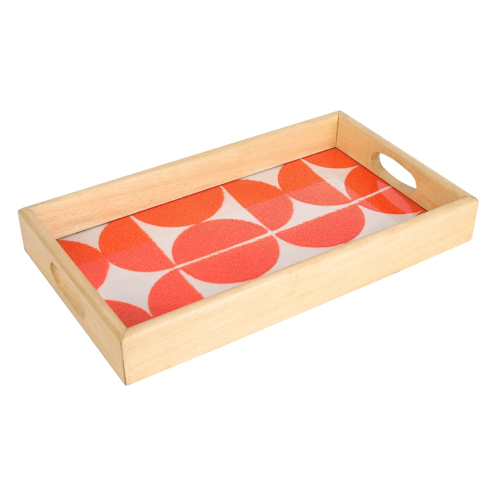 Bold Geometric Orange Circles - modern & vibrant (30x15cm) - HomeDukaan