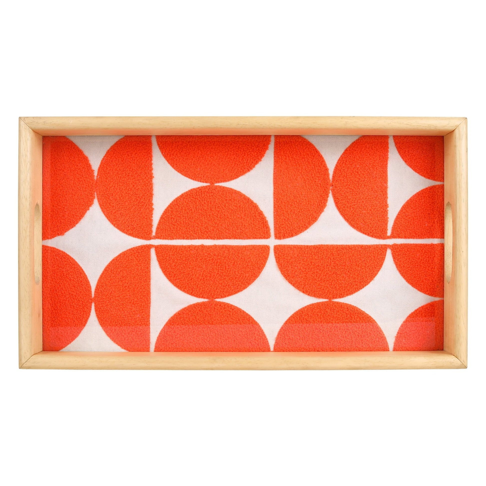 Bold Geometric Orange Circles - modern & vibrant (30x15cm) - HomeDukaan