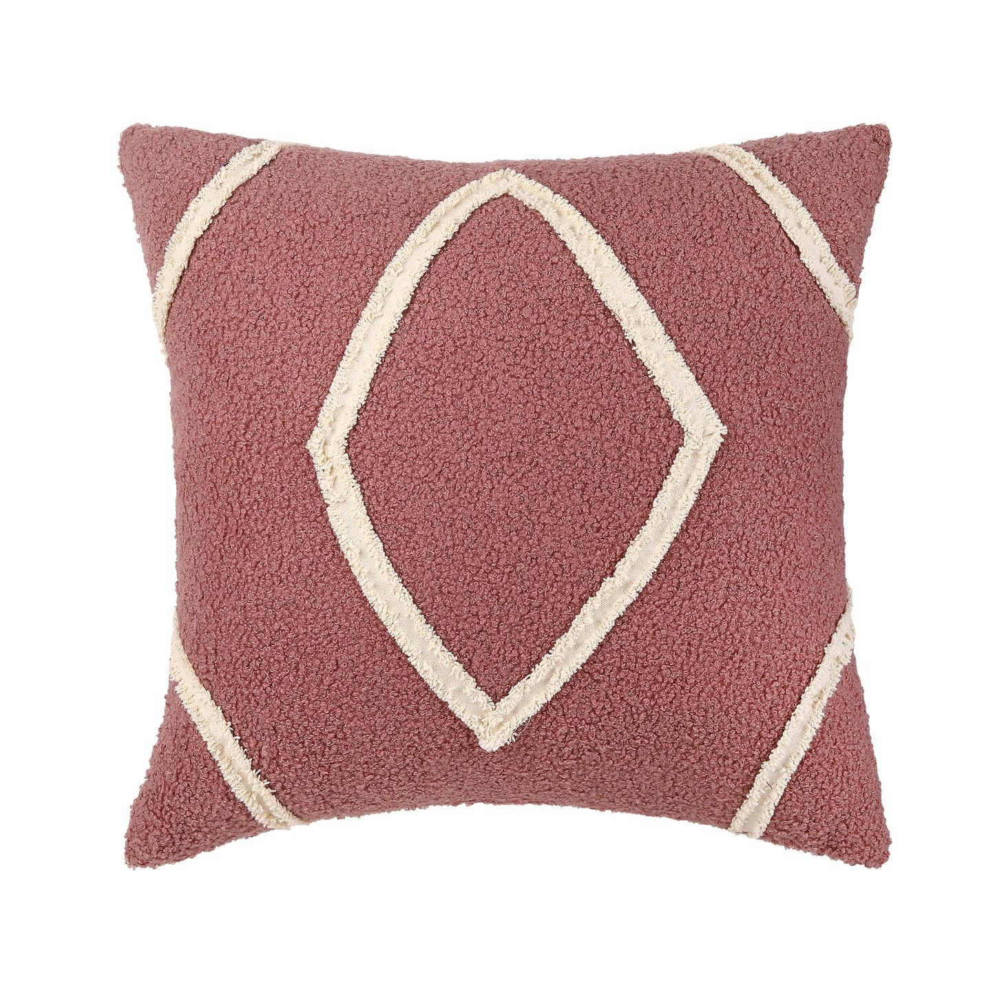 Pink laced cushion (45x45cm) - HomeDukaan