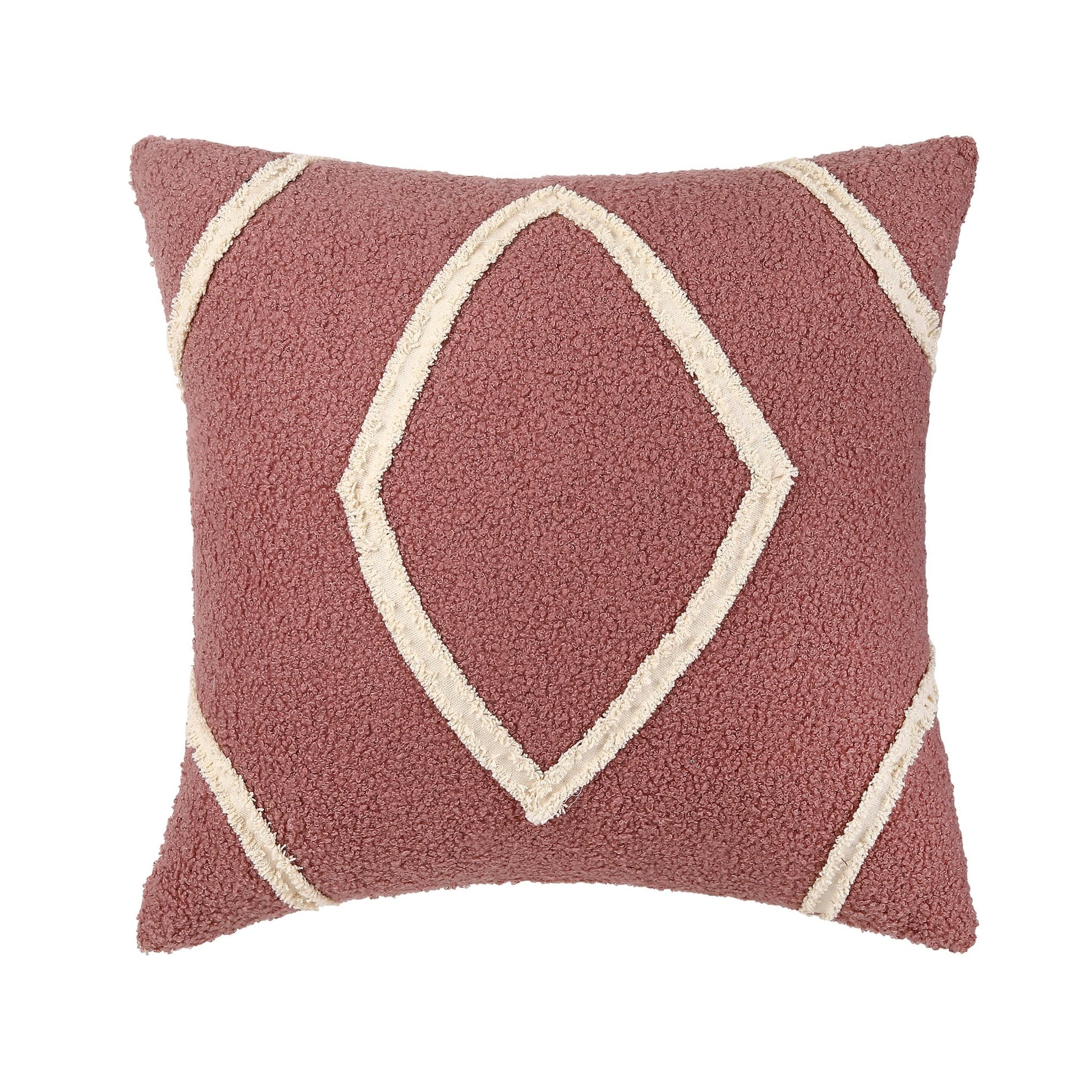 Pink laced cushion (45x45cm) - HomeDukaan