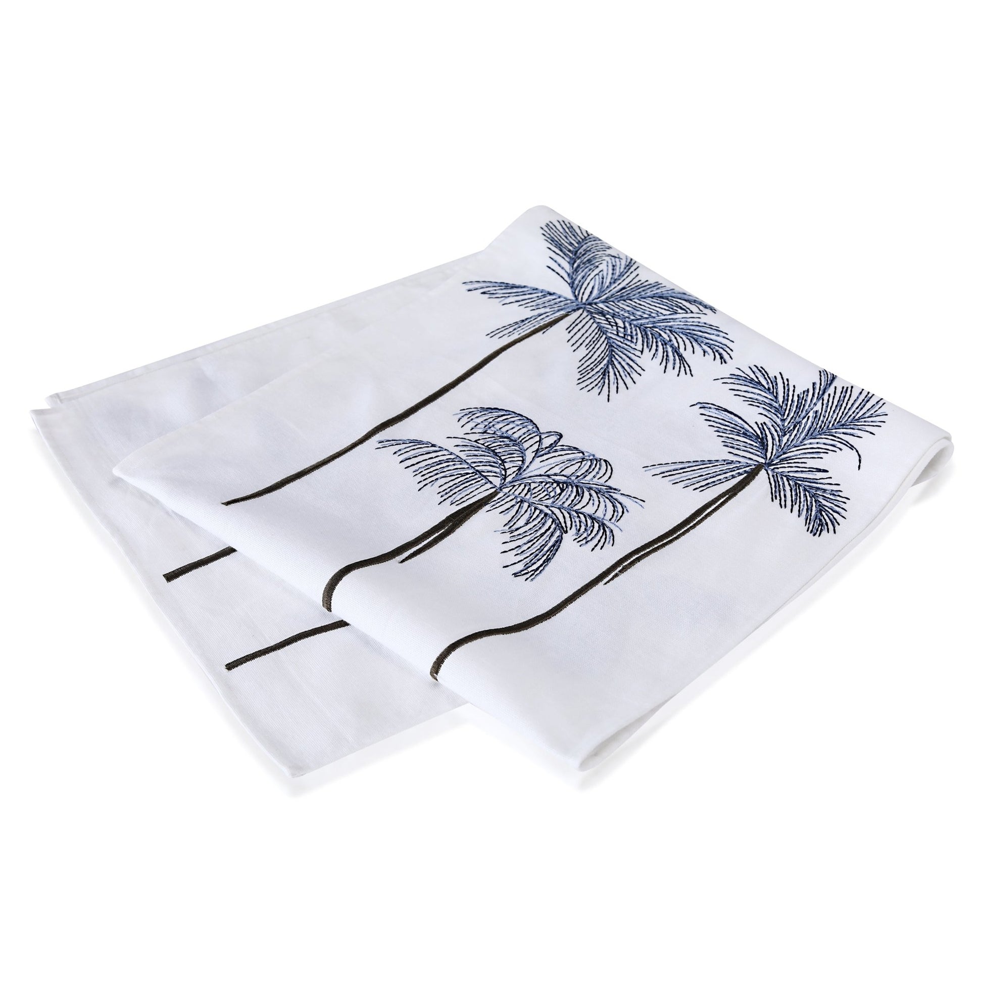 PALAMOS table - runner neon blue/white 35x170cm (14x67") - HomeDukaan