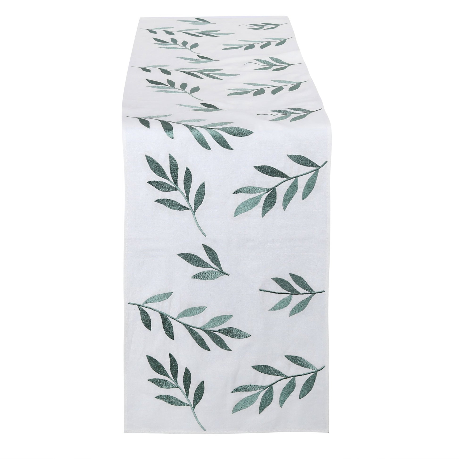 CARACUS table - runner green/white, 35x170cm (14x67") (tbd) - HomeDukaan
