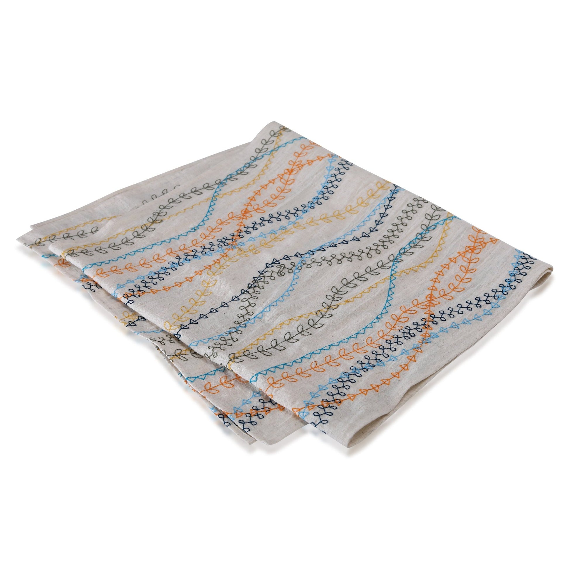PALM table - runner multicolor/natural 35x170cm (14x67") - HomeDukaan