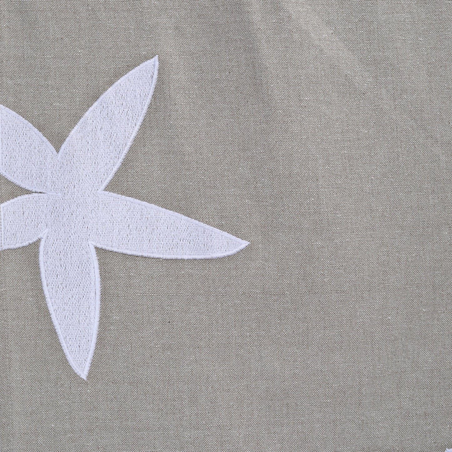 YOLEK table - runner white/nuetral - taupe 35x170cm (14x67") - HomeDukaan