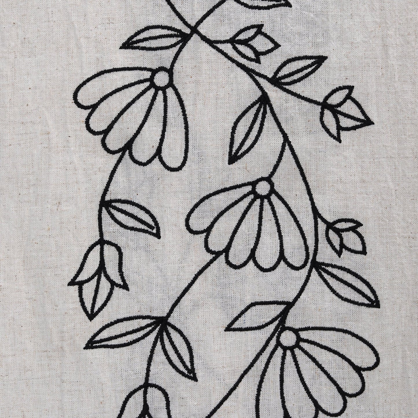 MEDELLIN table - runner black/white 35x170cm (14x67") - HomeDukaan