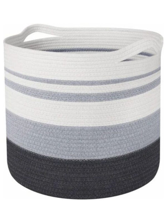 Grey & White Ombre storage basket - HomeDukaan