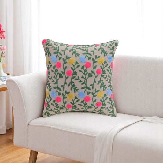 KUDDBLOMMA cushion set, multi - color/brown, 45x45cm (18x18") - HomeDukaan