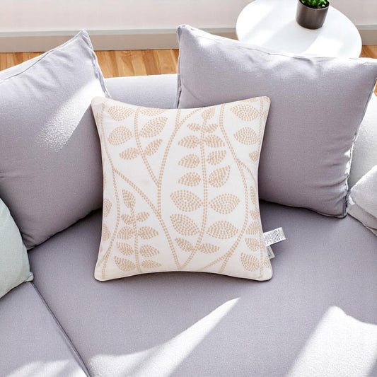 SANDLÖV set, beige/white, 45x45cm (18x18") - HomeDukaan