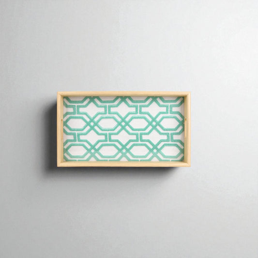Mint Lattice Geometric (classic - modern) (30X15cm) - HomeDukaan